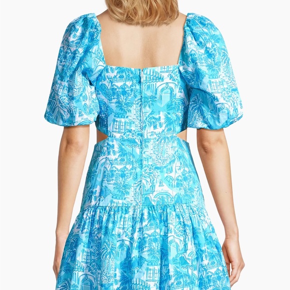 Kylanne Linen Puff-Sleeve Minidress - Picture 3 of 12